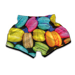 Colorful Macarons Print Muay Thai Boxing Shorts