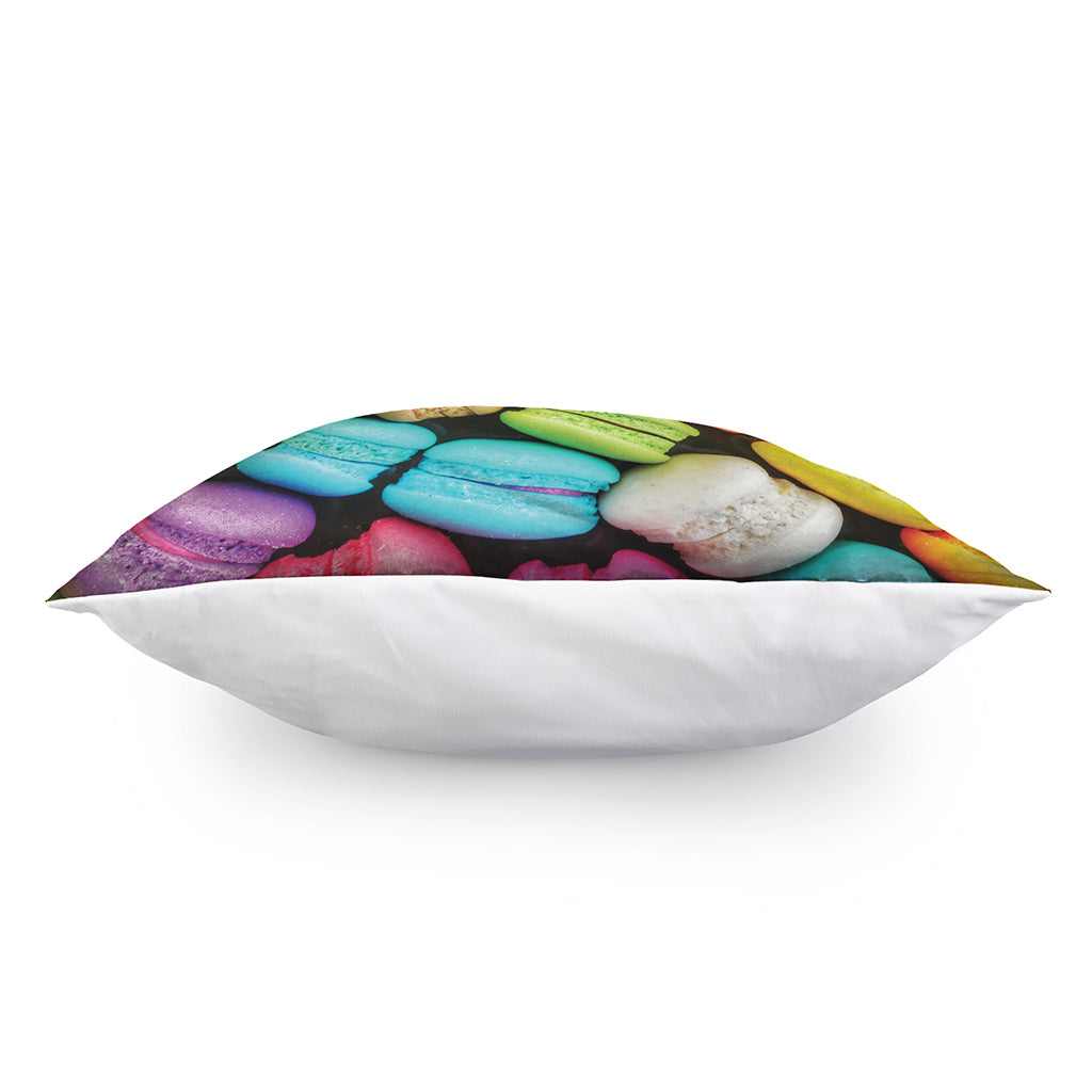 Colorful Macarons Print Pillow Cover