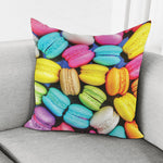 Colorful Macarons Print Pillow Cover