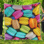 Colorful Macarons Print Quilt