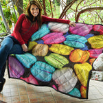 Colorful Macarons Print Quilt