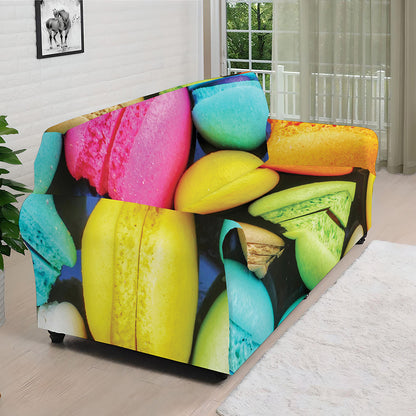 Colorful Macarons Print Sofa Cover