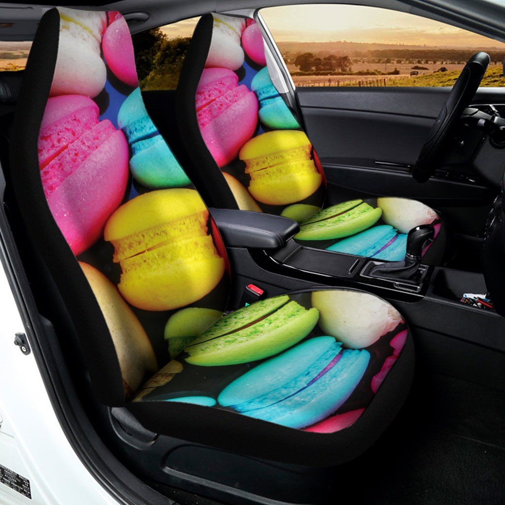 Colorful Macarons Print Universal Fit Car Seat Covers