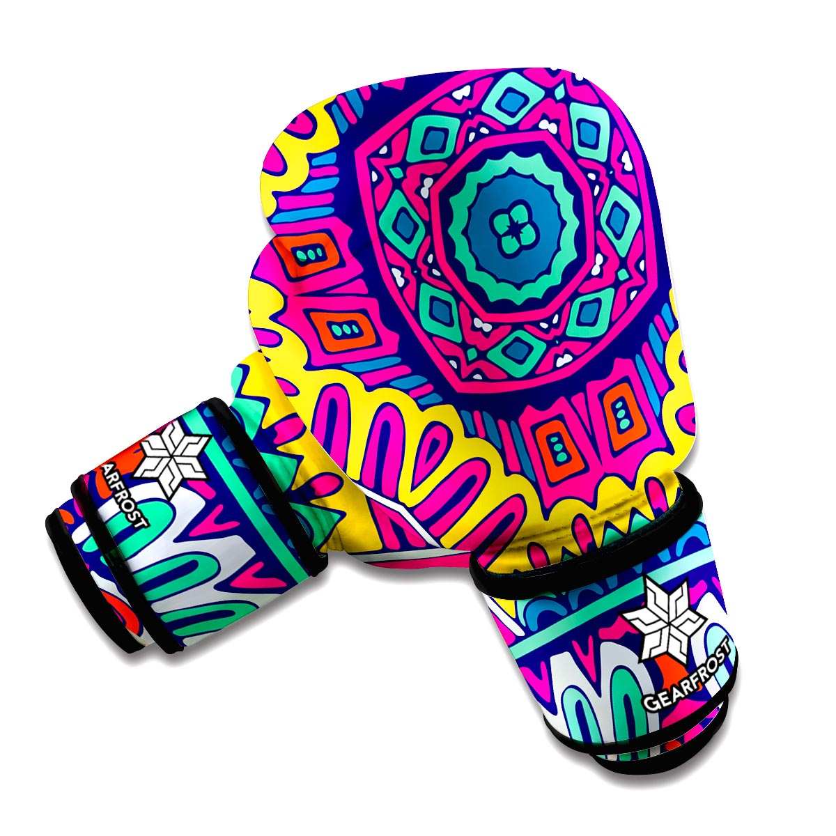 Colorful Mandala Bohemian Pattern Print Boxing Gloves