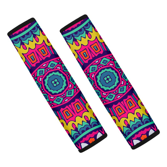 Colorful Mandala Bohemian Pattern Print Car Seat Belt Covers