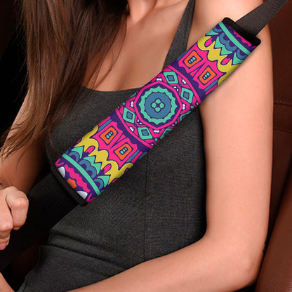 Colorful Mandala Bohemian Pattern Print Car Seat Belt Covers