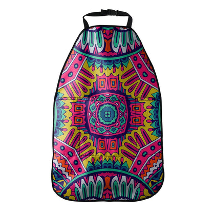 Colorful Mandala Bohemian Pattern Print Car Seat Organizers