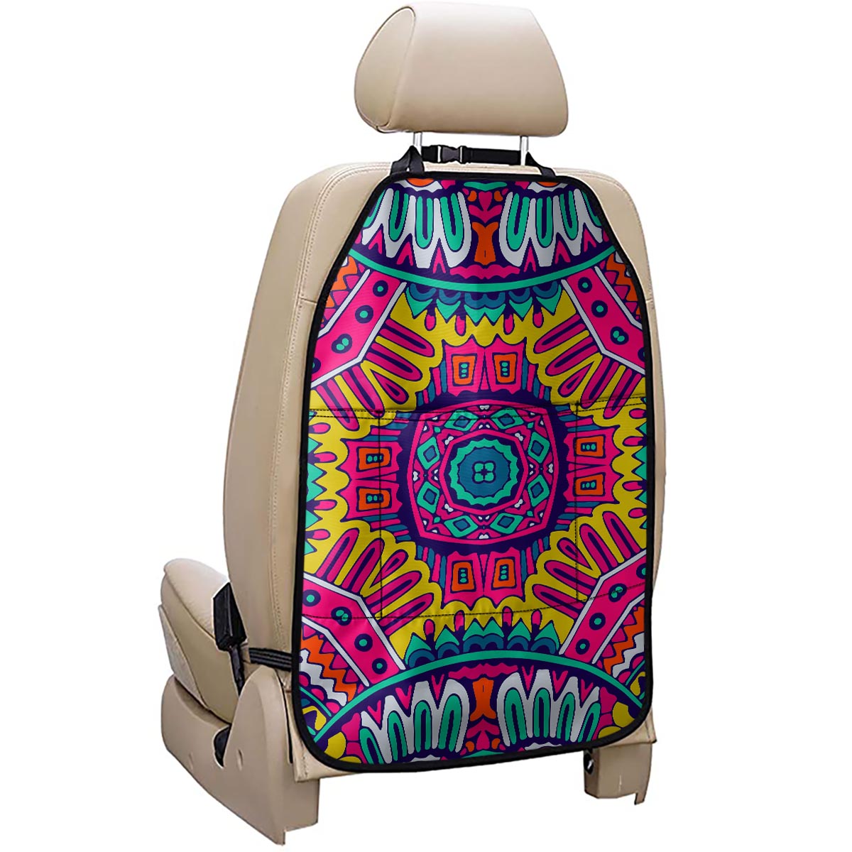 Colorful Mandala Bohemian Pattern Print Car Seat Organizers