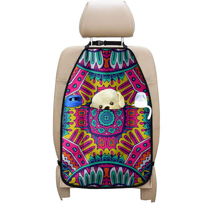 Colorful Mandala Bohemian Pattern Print Car Seat Organizers