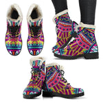 Colorful Mandala Bohemian Pattern Print Comfy Boots GearFrost