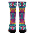 Colorful Mandala Bohemian Pattern Print Crew Socks