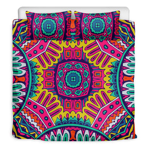 Colorful Mandala Bohemian Pattern Print Duvet Cover Bedding Set