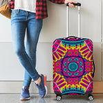 Colorful Mandala Bohemian Pattern Print Luggage Cover GearFrost