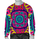 Colorful Mandala Bohemian Pattern Print Men's Crewneck Sweatshirt GearFrost
