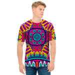Colorful Mandala Bohemian Pattern Print Men's T-Shirt