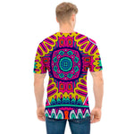 Colorful Mandala Bohemian Pattern Print Men's T-Shirt