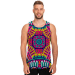 Colorful Mandala Bohemian Pattern Print Men's Tank Top