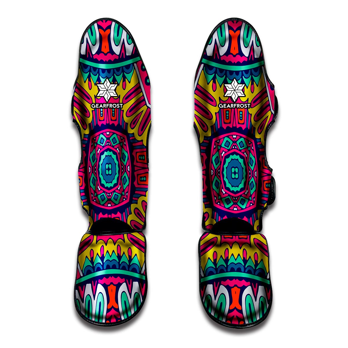Colorful Mandala Bohemian Pattern Print Muay Thai Shin Guard