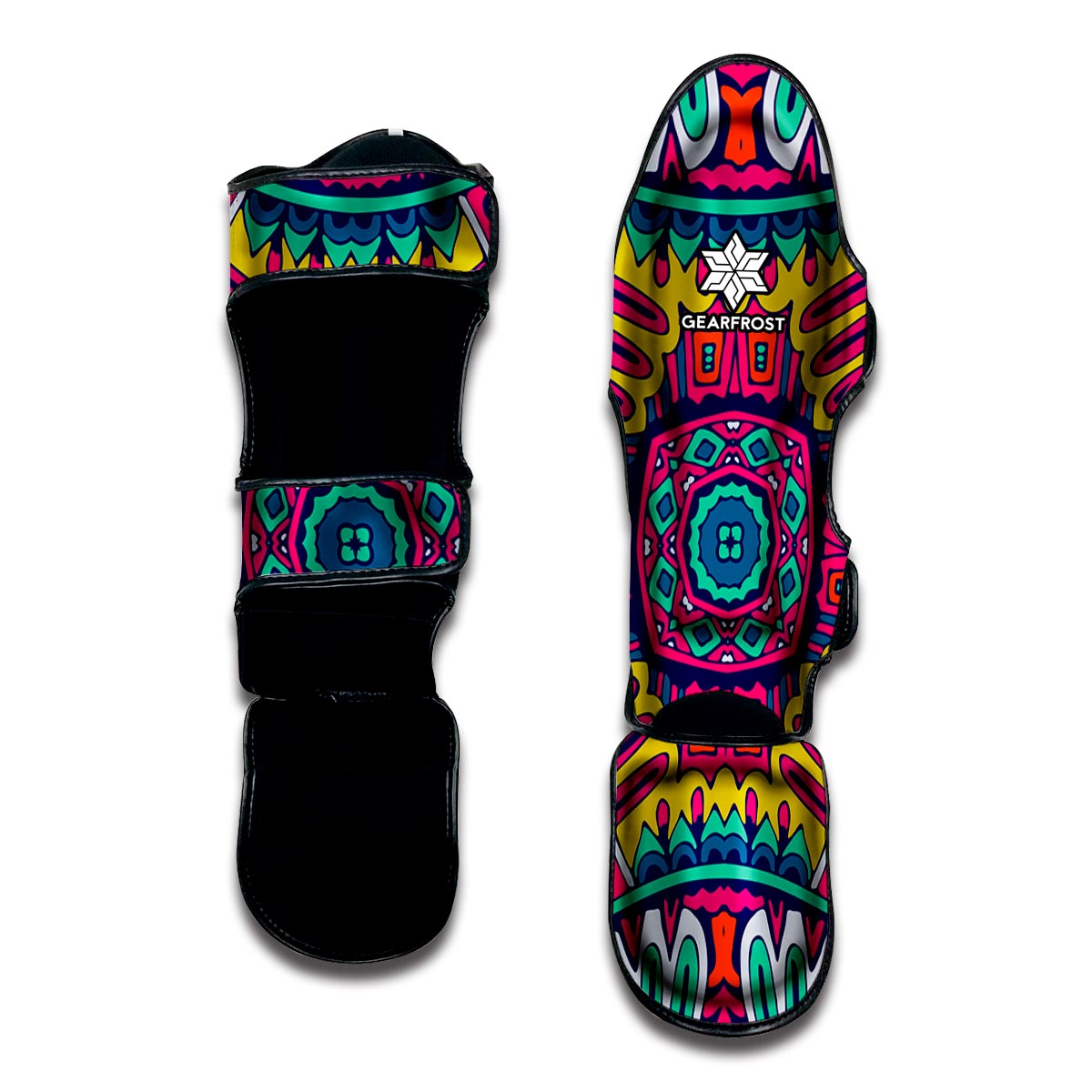 Colorful Mandala Bohemian Pattern Print Muay Thai Shin Guard