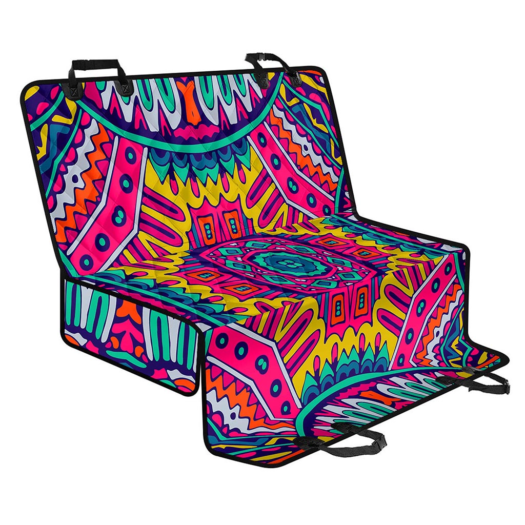 Colorful Mandala Bohemian Pattern Print Pet Car Back Seat Cover