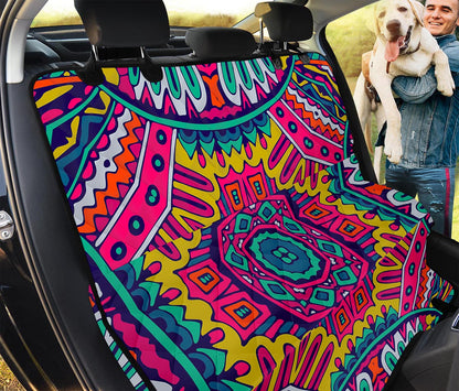 Colorful Mandala Bohemian Pattern Print Pet Car Back Seat Cover