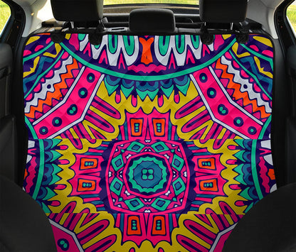 Colorful Mandala Bohemian Pattern Print Pet Car Back Seat Cover