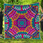 Colorful Mandala Bohemian Pattern Print Quilt