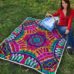 Colorful Mandala Bohemian Pattern Print Quilt