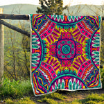 Colorful Mandala Bohemian Pattern Print Quilt