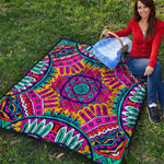 Colorful Mandala Bohemian Pattern Print Quilt