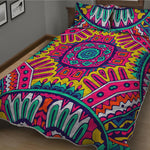 Colorful Mandala Bohemian Pattern Print Quilt Bed Set