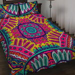 Colorful Mandala Bohemian Pattern Print Quilt Bed Set