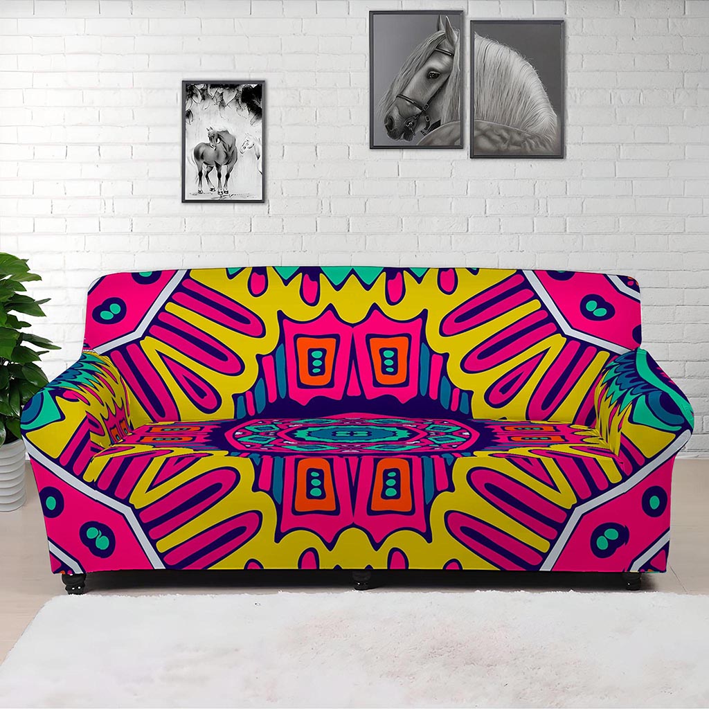 Colorful Mandala Bohemian Pattern Print Sofa Cover