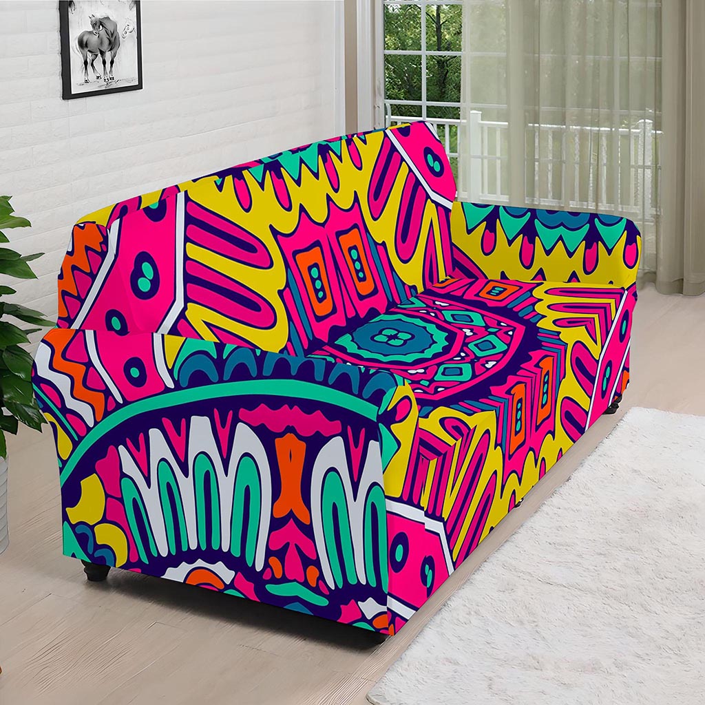 Colorful Mandala Bohemian Pattern Print Sofa Cover