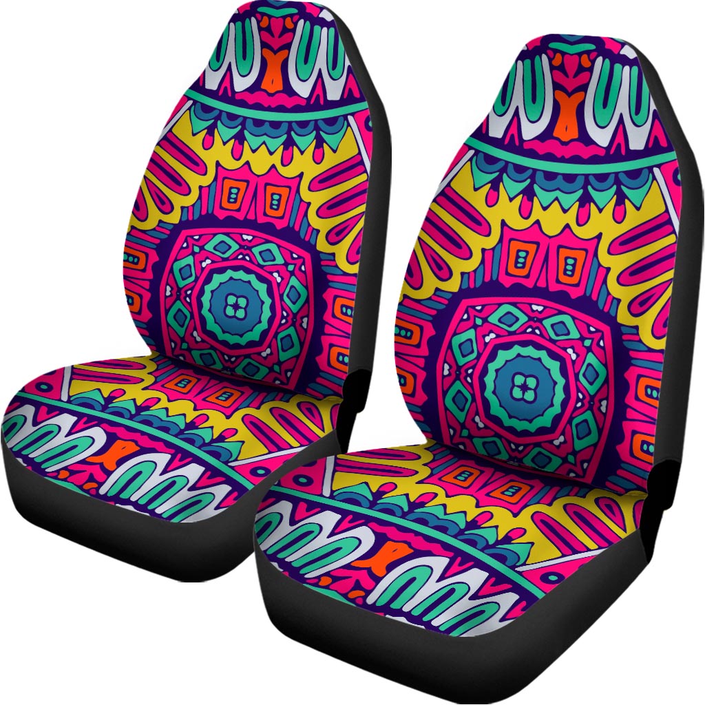 Colorful Mandala Bohemian Pattern Print Universal Fit Car Seat Covers