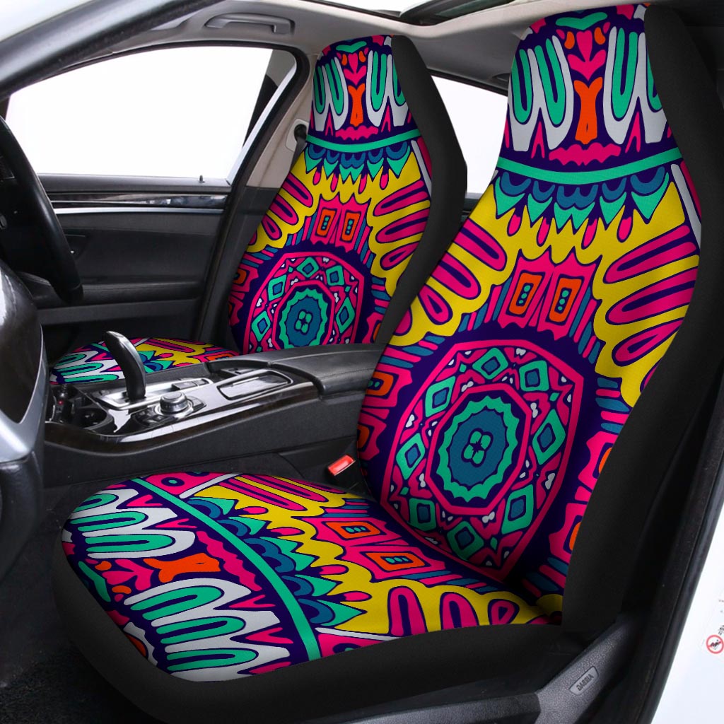 Colorful Mandala Bohemian Pattern Print Universal Fit Car Seat Covers