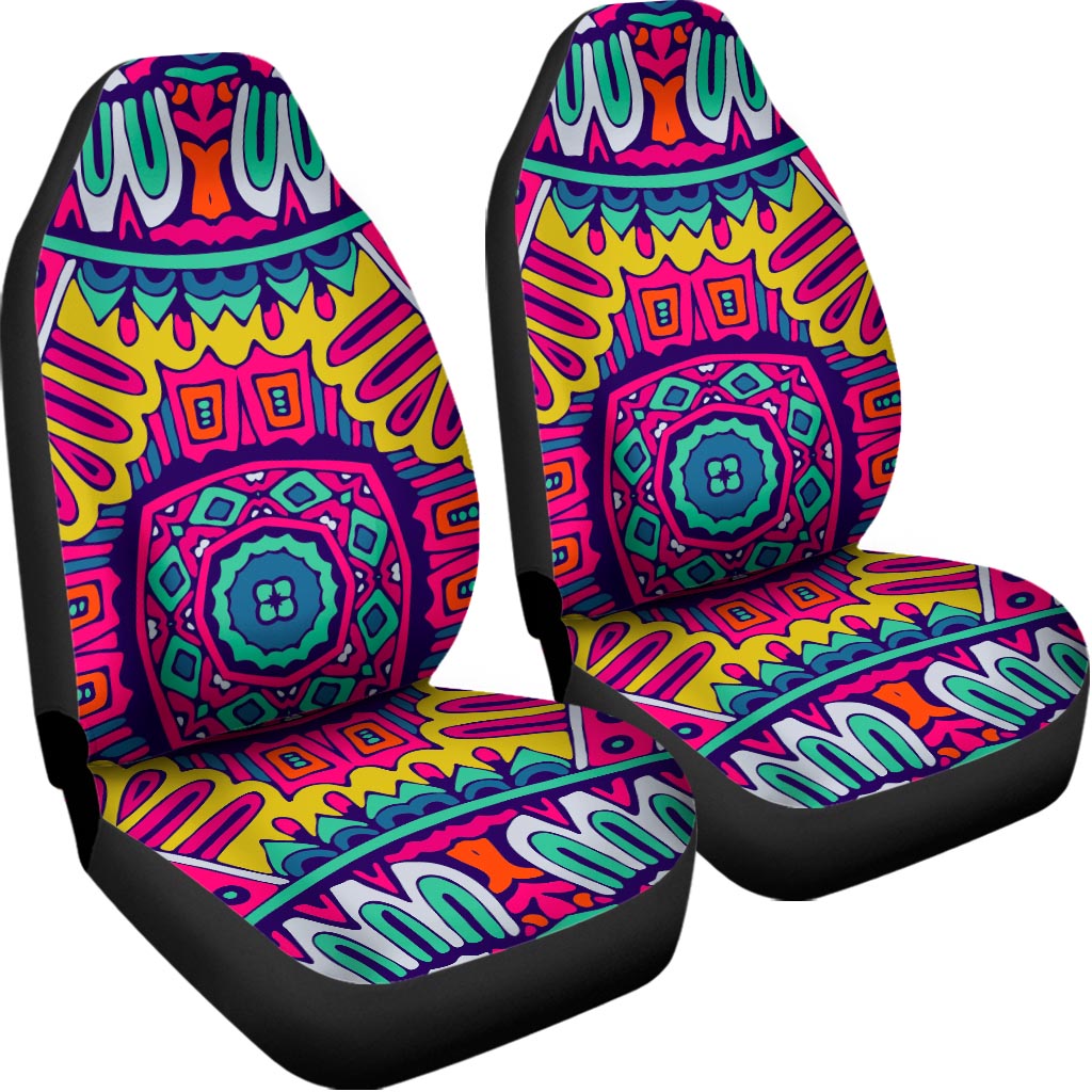 Colorful Mandala Bohemian Pattern Print Universal Fit Car Seat Covers