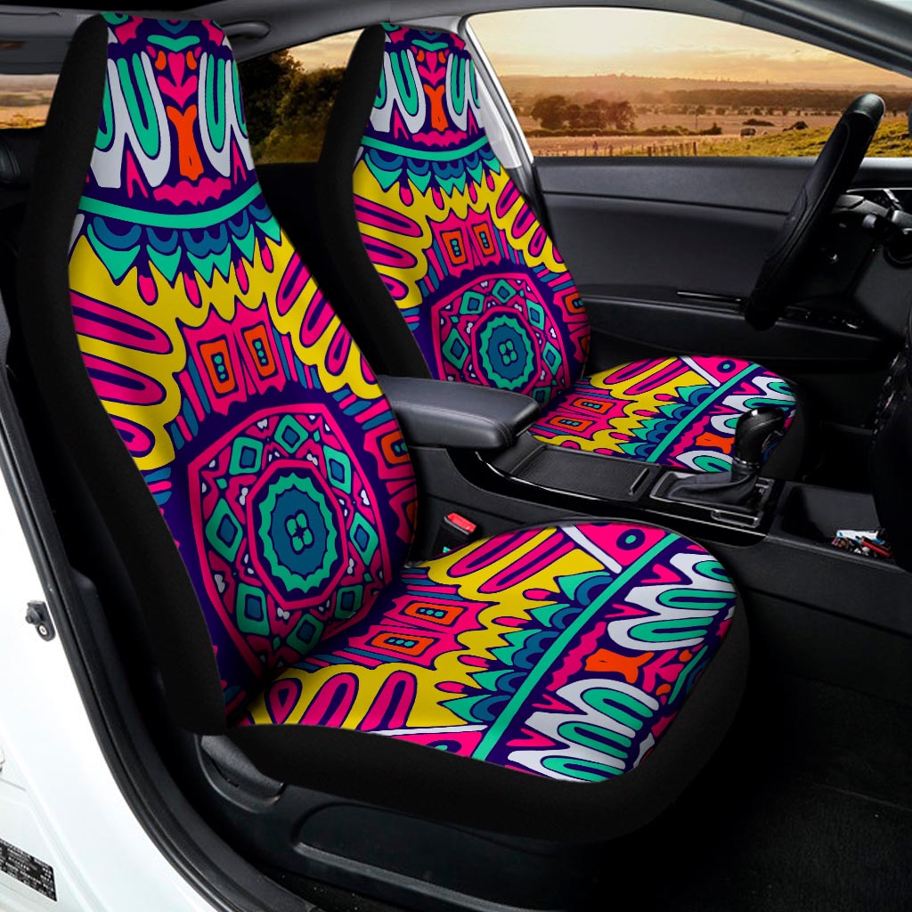 Colorful Mandala Bohemian Pattern Print Universal Fit Car Seat Covers