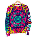 Colorful Mandala Bohemian Pattern Print Women's Crewneck Sweatshirt