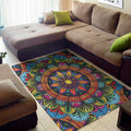 Colorful Mandala Print Floor Mat