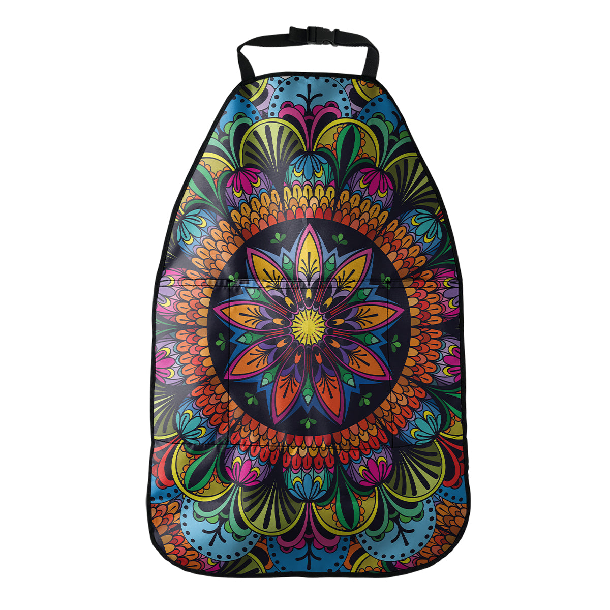 Colorful Mandala Print Car Seat Organizers
