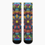 Colorful Mandala Print Crew Socks
