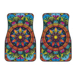 Colorful Mandala Print Front Car Floor Mats