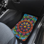 Colorful Mandala Print Front Car Floor Mats