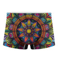 Colorful Mandala Print Men's Boxer Briefs