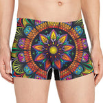 Colorful Mandala Print Men's Boxer Briefs