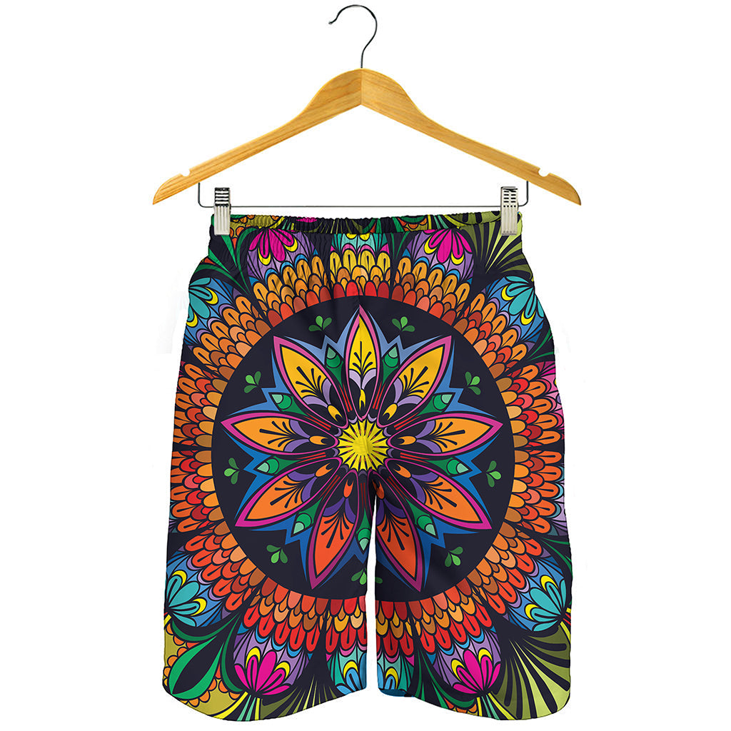 Colorful Mandala Print Men's Shorts