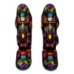 Colorful Mandala Print Muay Thai Shin Guard