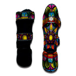 Colorful Mandala Print Muay Thai Shin Guard