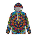 Colorful Mandala Print Pullover Hoodie